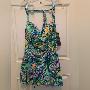 CHAPS ladies bathing suit